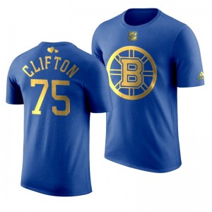 Boston Bruins Connor Clifton Bruins Royal T-Shirt - Sale