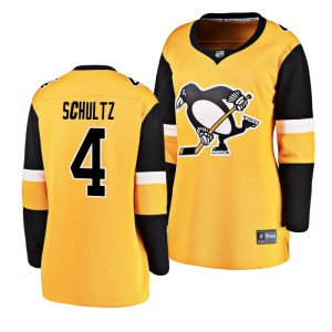Women's Gold Penguins Justin Schultz Fanatics Breakaway Player Alternate Jersey - Sale