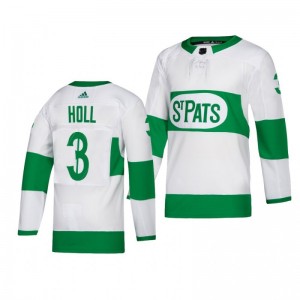 Toronto Maple Leafs Justin Holl White St. Pats Adidas Authentic Player Jersey - Sale