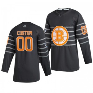 Boston Bruins Custom 00 2020 NHL All-Star Game Authentic adidas Gray Jersey - Sale