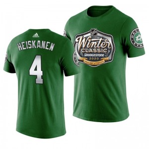 Miro Heiskanen Stars Winter Classic Alternate Logo T-shirt Green - Sale
