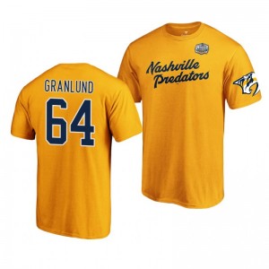 2020 Winter Classic Nashville Predators Mikael Granlund Gold T-Shirt - Sale