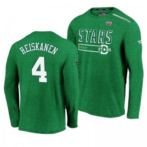 Dallas Stars Miro Heiskanen Green 2020 Winter Classic Men's Long Sleeve T-Shirt - Sale
