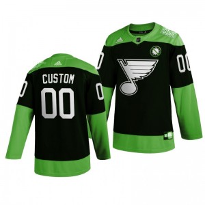 St. Louis Blues Hockey Fight nCoV Custom Green Jersey - Sale