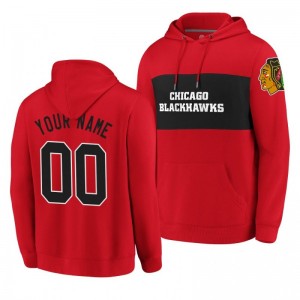 Blackhawks Custom Classics Faux Cashmere Pullover Red Hoodie - Sale