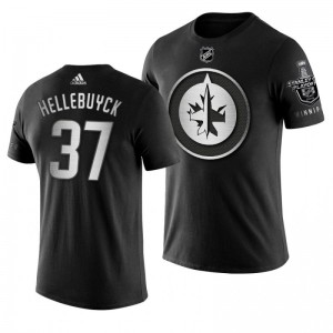 2019 Stanley Cup Playoffs Winnipeg Jets Connor Hellebuyck White Bound Body Checking T-Shirt - Sale