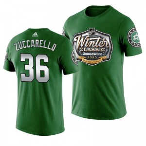 Mats Zuccarello Stars Winter Classic Alternate Logo T-shirt Green - Sale