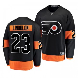 Oskar Lindblom Philadelphia Flyers Youth 2019 Alternate Black Breakaway Player Fanatics Branded Jersey - Sale
