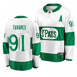 John Tavares Toronto Maple Leafs Youth St. Pats White Premier Breakaway Player Jersey - Sale