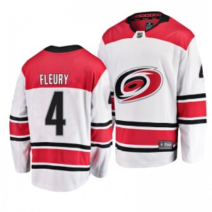Hurricanes 2019 Stanley Cup Playoffs Eastern Conference Final Haydn Fleury Jersey White - Sale