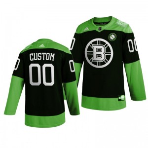 Boston Bruins Hockey Fight nCoV Custom Green Jersey - Sale