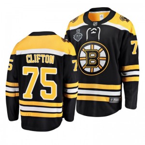 Bruins 2019 Stanley Cup Final Connor Clifton Home Breakaway Black Youth Jersey - Sale