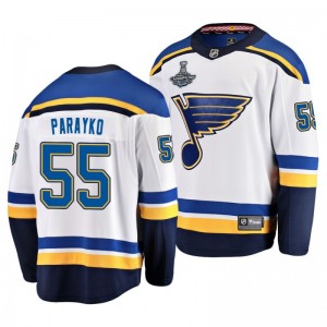 Blues 2019 Stanley Cup Champions Colton Parayko Away Breakaway Player Jersey - White - Sale