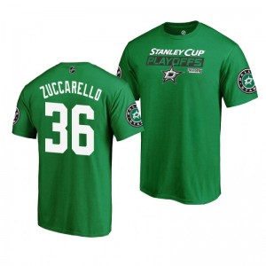 2019 Stanley Cup Playoffs Dallas Stars Mats Zuccarello Kelly Green Bound Body Checking T-Shirt - Sale