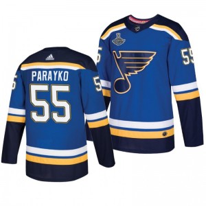 Blues 2019 Stanley Cup Champions Royal Adidas Authentic Colton Parayko Jersey - Sale