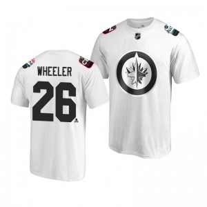 Jets Blake Wheeler White 2019 NHL All-Star T-shirt - Sale