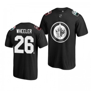 Jets Blake Wheeler Black 2019 NHL All-Star T-shirt - Sale