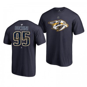 Matt Duchene Predators Navy Authentic Stack T-Shirt - Sale