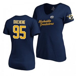 Nashville Predators Matt Duchene Navy 2020 Winter Classic Women's T-Shirt - Sale