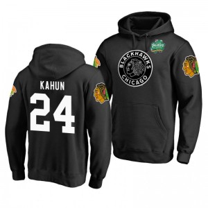 Chicago Blackhawks 2019 Winter Classic Dominik Kahun Black Authentic Name and Number Hoodie - Sale