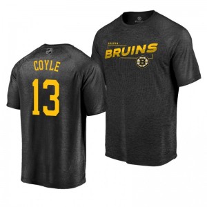Charlie Coyle Boston Bruins Black Amazement Raglan Player T-Shirt - Sale