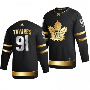Maple Leafs John Tavares Black 2021 Golden Edition Limited Authentic Jersey - Sale