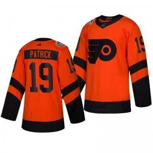 Flyers Men's Nolan Patrick 2019 NHL Stadium Series Coors Light Authentic Orange Jersey - Sale