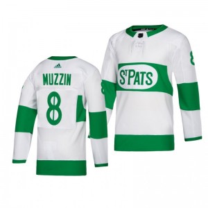 Toronto Maple Leafs Jake Muzzin White St. Pats Adidas Authentic Player Jersey - Sale