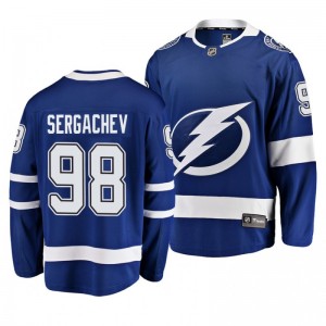 Mikhail Sergachev Lightning blue Breakaway Player Home Jersey - Sale