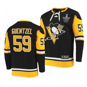 2020 Stanley Cup Playoffs Penguins Jake Guentzel Jersey Hoodie Black - Sale