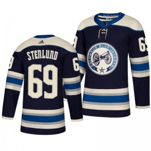 Kevin Stenlund Blue Jackets Navy Authentic Pro Third Alternate Jersey - Sale