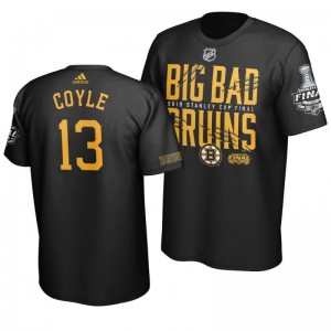 Charlie Coyle Bruins Black Stanley Cup Final Big Bad Bruins T-Shirt - Sale