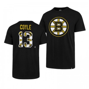 Bruins Charlie Coyle Super Rival Black Short Sleeve T-Shirt - Sale