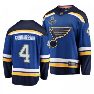 Blues 2019 Stanley Cup Champions Carl Gunnarsson Home Breakaway Player Jersey - Blue - Sale