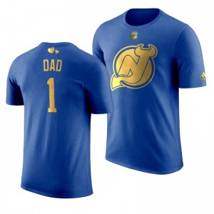 New Jersey Devils Dad Devils Royal T-Shirt - Sale