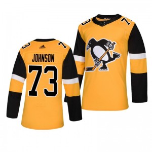 Penguins Jack Johnson Player Adidas Authentic Gold Alternate Jersey - Sale