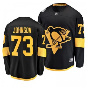Penguins Men's Jack Johnson 2019 NHL Stadium Series Coors Light Breakaway Black Jersey - Sale