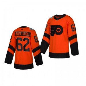 Flyers Nicolas Aube-Kubel 2019 NHL Stadium Series Authentic Player orange Youth Jersey - Sale