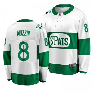 Maple Leafs Jake Muzzin Toronto St. Patricks Leafs Forever Throwback Green Jersey - Sale