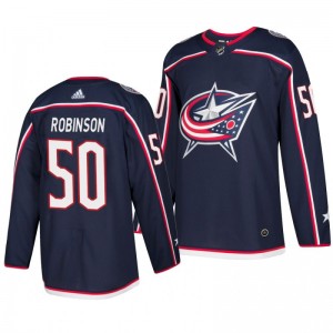 Blue Jackets Eric Robinson Navy Home Adidas Authentic Jersey - Sale