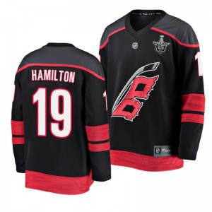 Hurricanes Dougie Hamilton 2020 Stanley Cup Playoffs Alternate Black Jersey - Sale