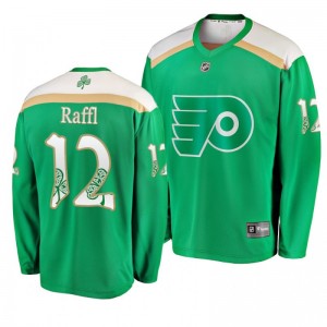 Flyers Michael Raffl 2019 St. Patrick's Day Replica Fanatics Branded Jersey Green - Sale