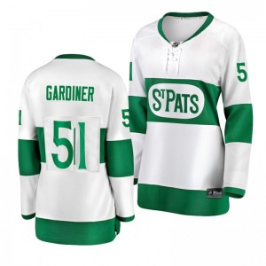Toronto Maple Leafs Jake Gardiner Women's White St. Pats Premier Breakaway Player Jersey - Sale