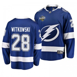 Luke Witkowski Lightning 2019 NHL Global Series Breakaway Player Blue Jersey - Sale