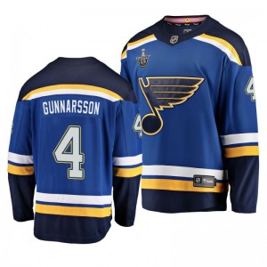 Blues 2019 Stanley Cup Playoffs Carl Gunnarsson Breakaway Player Blue Jersey - Sale