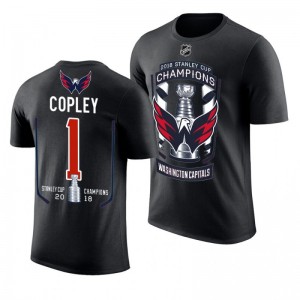 2018 Stanley Cup Champions Pheonix Copley Capitals Black Men's T-Shirt - Sale