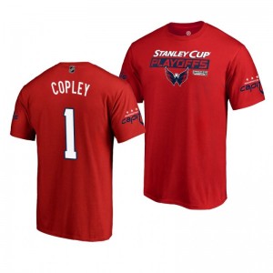 Washington Capitals 2019 Stanley Cup Playoffs Red Bound Body Checking Pheonix Copley Men's T-Shirt - Sale