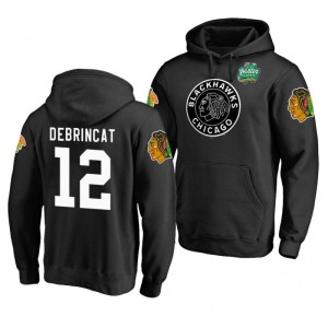 Chicago Blackhawks 2019 Winter Classic Alex DeBrincat Black Primary Logo Pullover Hoodie - Sale
