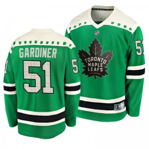 Maple Leafs Jake Gardiner 2020 St. Patrick's Day Replica Player Green Jersey - Sale