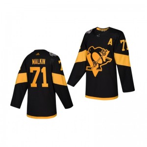 Penguins Evgeni Malkin 2019 NHL Stadium Series Adidas Authentic Black Youth Jersey - Sale